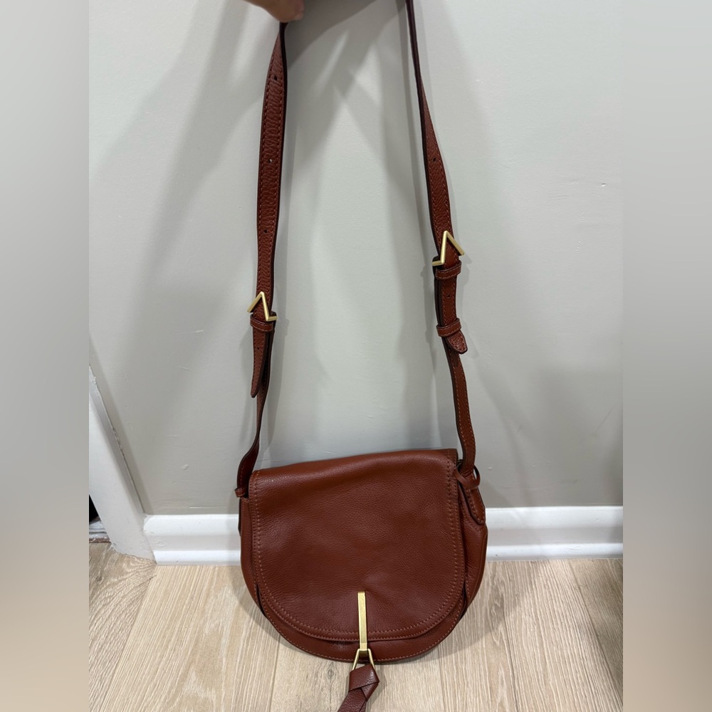 Vera Bradley Brown Leather Crossbody